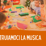 giovani ritagliano cartoncini e incollano forme di carta